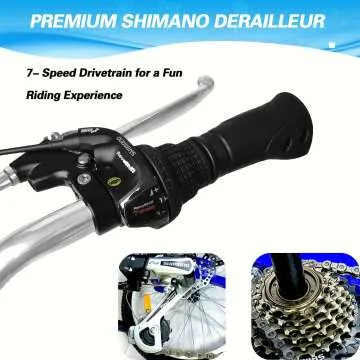 Folding 7 Speed Adult Tricycle with Baskets