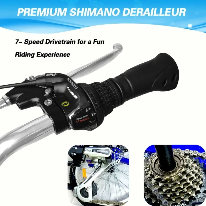 Folding 7 Speed Adult Tricycle with Baskets