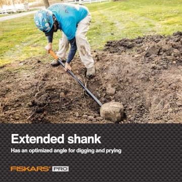 Fiskars 60" Pro Garden Shovel for Effortless Digging