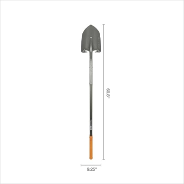 Fiskars 60" Pro Garden Shovel for Effortless Digging