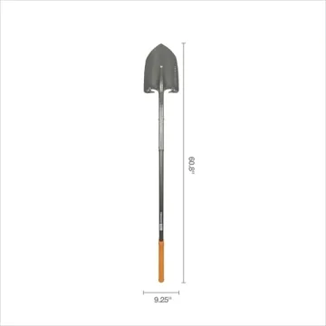 Fiskars 60" Pro Garden Shovel for Effortless Digging
