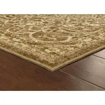 Maples Rugs AG4055401 Pelham Vintage Kitchen Rugs Non Skid Accent Area Carpet , 2'6 x 3'10, Khaki [Made in USA]