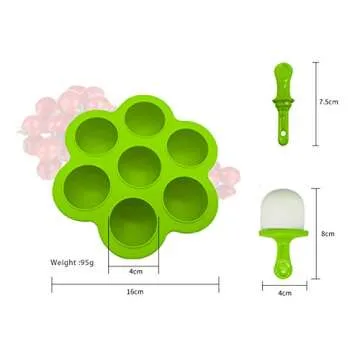 Popsicle Molds Silicone Ice Pop Molds Maker with Lids Sticks and Drip Catcher Frozen DIY Popsicle Trays Reusable Easy Release Ice Pop Maker No Drip Food Storage Container
