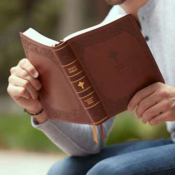 NABRE, New American Bible, Revised Edition, Catholic Bible, Large Print Edition, Leathersoft, Brown,...