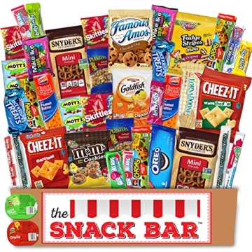 40 Count Snack Care Package - Variety Assortment for All