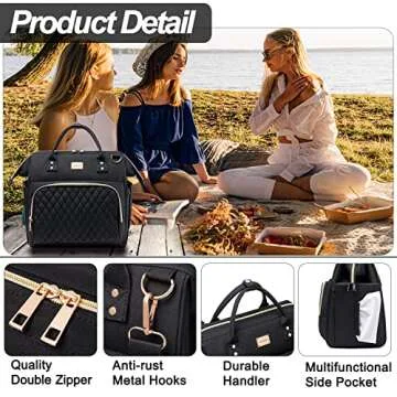 Weitars Cute Insulated Lunch Bag for Women - Tote & Stylish