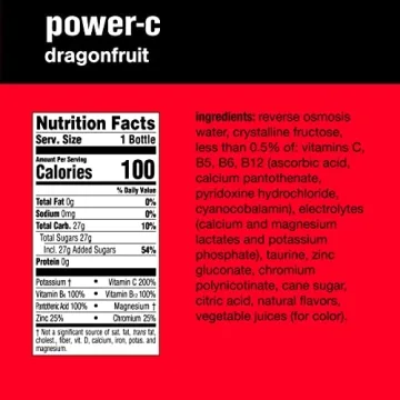 Vitaminwater Power-C Dragonfruit Electrolyte 12 Pack