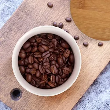 AVLA Elegant Ceramic Storage Jars with Bamboo Lids