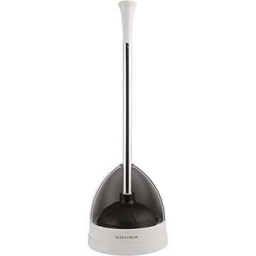 Kleen Freak 23-in. Heavy-duty Toilet Plunger with Twister Caddy 3019000, Versatile Bathroom Accessor...