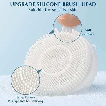 JBK-D Electric Facial Cleansing Brush - 3 in 1 Exfoliation