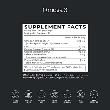 CYMBIOTIKA Vegan Omega 3 Supplement for Family Health