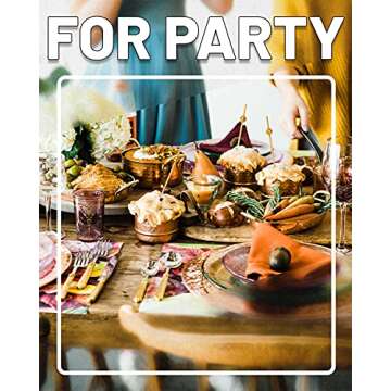 200PCS Fancy Toothpicks for Appetizers, Gold Cocktail Picks for Party Decoration, Appetizer Skewers for Charcuterie Sandwich Burgers Fruit - 4.7 inch