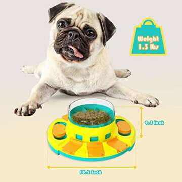 Bowite Dog Puzzle Toys, Dog Enrichment Toys, Interactive Treat Dispensing Dog Toys & Dog Brain Stimulating IQ Training for Small Medium Large Dogs, Dog Games Slow Feeder Tough Toy Level 1-2