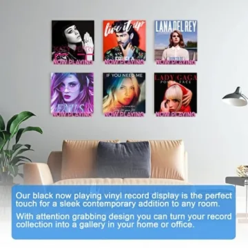 Aivwis Now Playing Vinyl Record Stand for Music Lovers