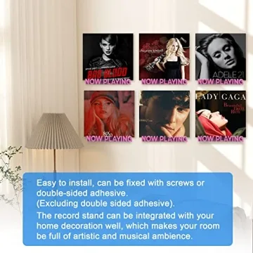 Aivwis Now Playing Vinyl Record Stand for Music Lovers