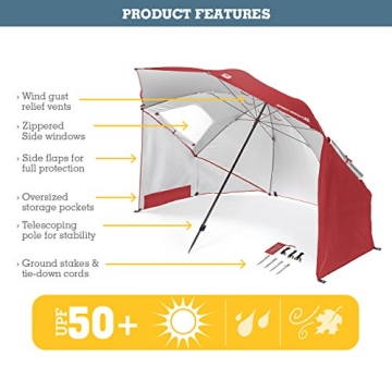 Sport-Brella XL 9-Foot Canopy with Vented SPF 50+ Protection