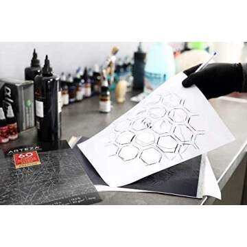 Arteza Graphite Transfer Paper for Effortless Tracing and Art