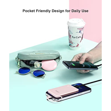 TG90 4500mAh Slim Portable Power Bank with Built-in Cable