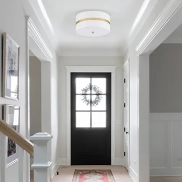 MhyTogn Semi Flush Mount Ceiling Light for Modern Homes