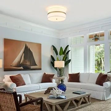 MhyTogn Semi Flush Mount Ceiling Light for Modern Homes