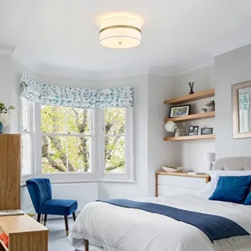 MhyTogn Semi Flush Mount Ceiling Light for Modern Homes