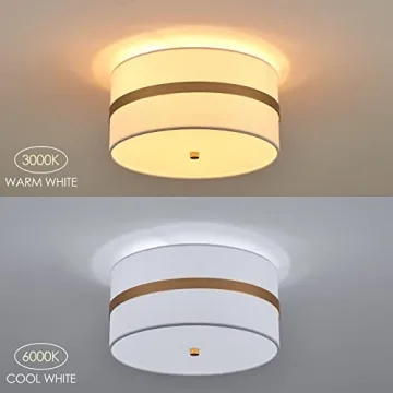 MhyTogn Semi Flush Mount Ceiling Light for Modern Homes