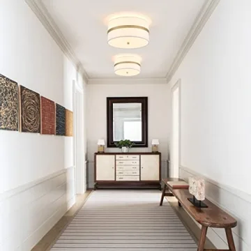 MhyTogn Semi Flush Mount Ceiling Light for Modern Homes