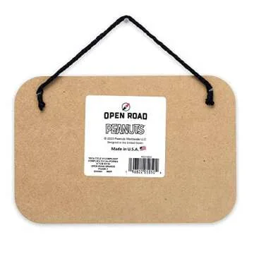 Peanuts Snoopy Happiness Is Halloween Hanging Wood Wall Decor - Fun Snoopy Halloween Sign for Home Decorating