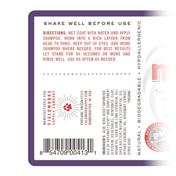 Natural Dog Shampoo for Healthy Coat and Skin