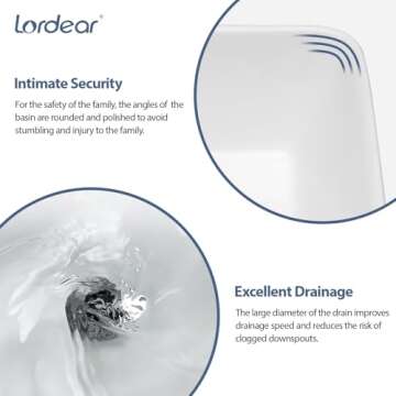 Lordear Vessel Sink & Brushed Nickel Faucet Combo