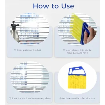 Handheld Mini Blinds Cleaner for Easy Dust Removal