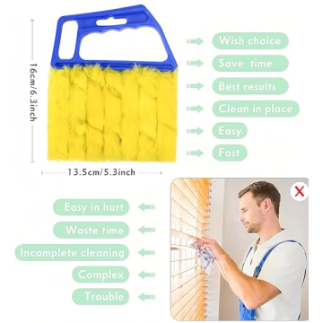 Handheld Mini Blinds Cleaner for Easy Dust Removal