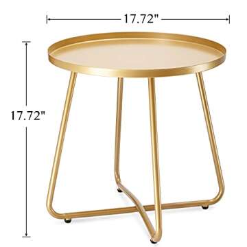 Danpinera Outdoor Side Table - Stylish & Weather Resistant