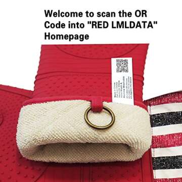 RED LMLDETA Heat Resistant 550 Degree Oven mitt, Silicone Oven Hot Mitts - 1 Pair, Extra Long Professional Baking Oven Gloves - Food Safe,Pot Holders Cooking,Grilling,Kitchen (red Mittens)