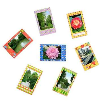 Sunmns 180 Sheets Colorful Photo Instant Films Frame Stickers Compatible with FujiFilm Instax Mini 12 11 9 8 7s 70 26 90 Camera Film