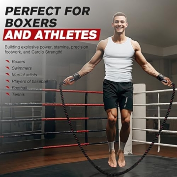 HPYGN Weighted Jump Rope for Strength and Fitness