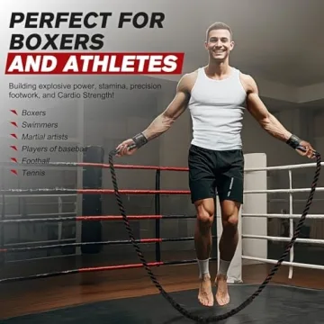 HPYGN Weighted Jump Rope for Strength and Fitness