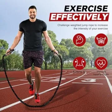 HPYGN Weighted Jump Rope for Strength and Fitness