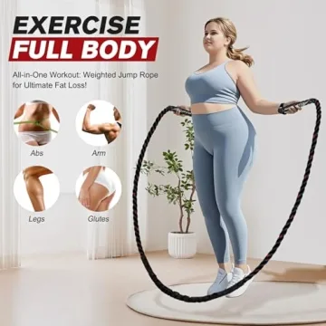 HPYGN Weighted Jump Rope for Strength and Fitness