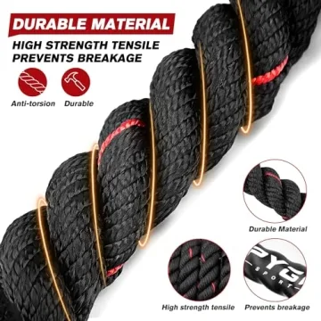 HPYGN Weighted Jump Rope for Strength and Fitness