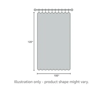 HPD Velvet Thermal Blackout Curtains 120 Inch Long