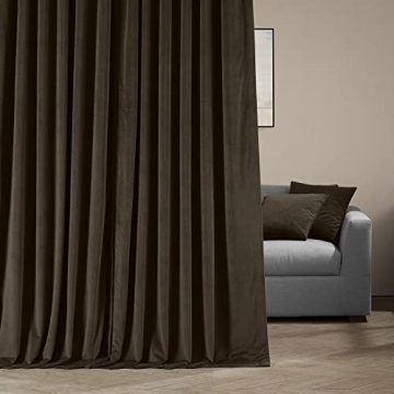 HPD Velvet Thermal Blackout Curtains 120 Inch Long