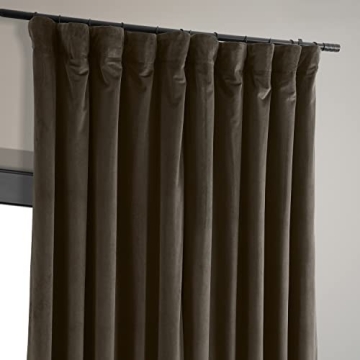 HPD Velvet Thermal Blackout Curtains 120 Inch Long