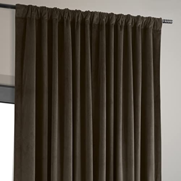 HPD Velvet Thermal Blackout Curtains 120 Inch Long
