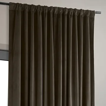 HPD Velvet Thermal Blackout Curtains 120 Inch Long