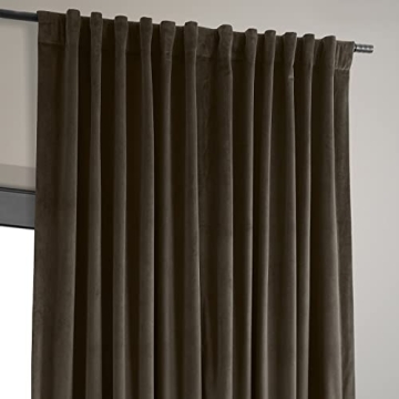HPD Velvet Thermal Blackout Curtains 120 Inch Long