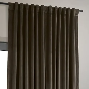 HPD Velvet Thermal Blackout Curtains 120 Inch Long