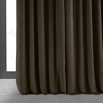 HPD Velvet Thermal Blackout Curtains 120 Inch Long