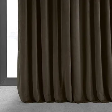 HPD Velvet Thermal Blackout Curtains 120 Inch Long