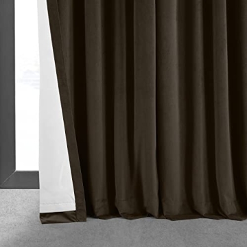 HPD Velvet Thermal Blackout Curtains 120 Inch Long